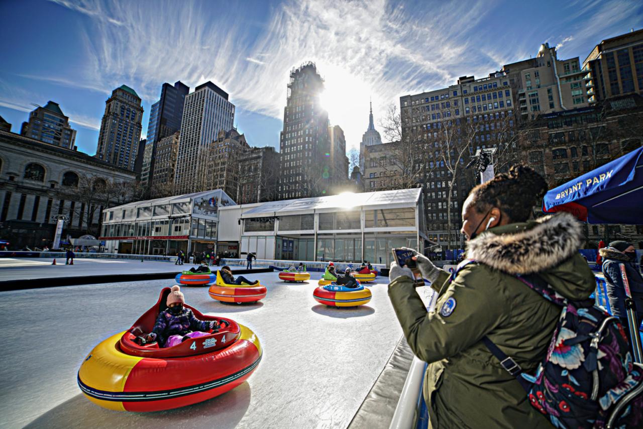 Park bryant cars bumper ice igloos cozy york