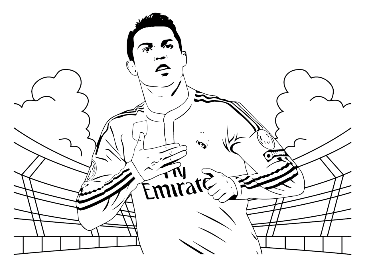 Ronaldo coloring pages