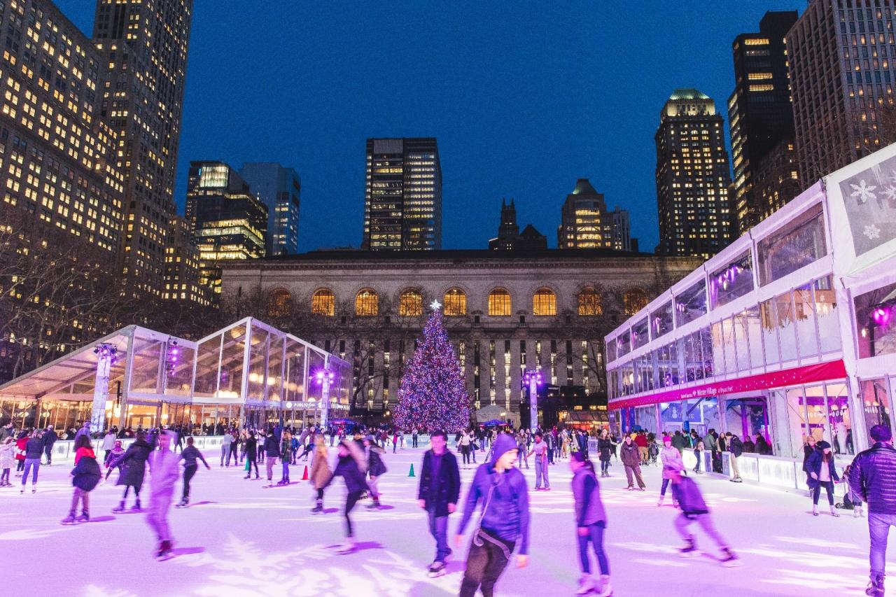 Bryant park winter village hours