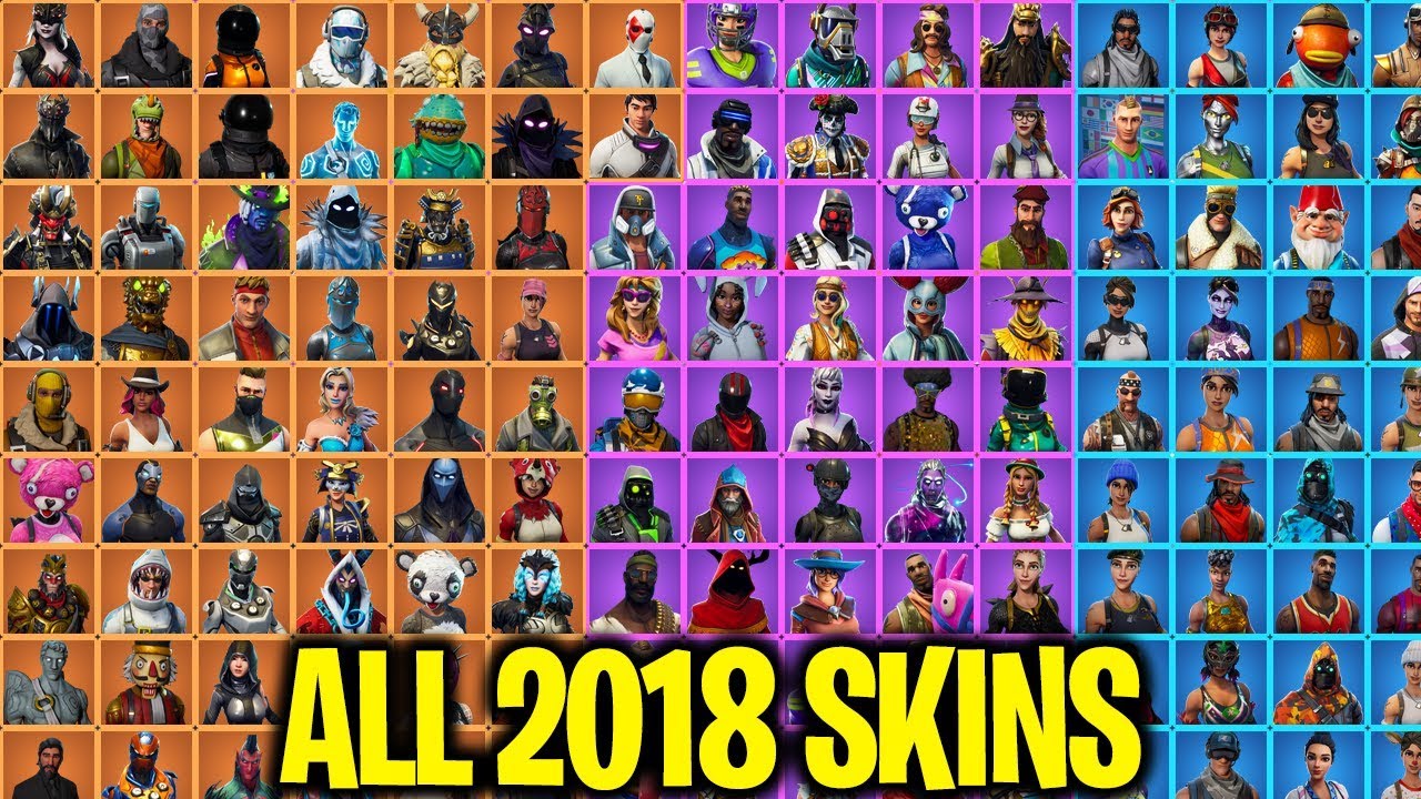 How many fortnite skins are there